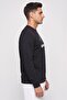 Men Sportswear Fit Long Sleeve Outdoor Sweatshirt, Black - 3