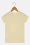 Toddlers Girl Crew Neck Short Sleeve Hello Kitty Print T-Shirt, Yellow - 3