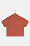 Kids Boy Textured Short Sleeve Polo Shirt, Rust - 2