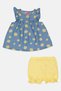 Toddlers Girl 2 Pcs Floral Print Top And Shorts Set, Multicolor - 2