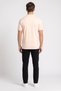 Men Regular Fit Embroidered Logo Short Sleeve Polo Shirt, Light Peach - 4