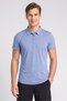 Men Sportwear Fit Short Sleeve Training Polo Shirt, Light Blue