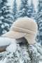Women's Winter Soft Hat with Earflaps and Ear Muffs - 7