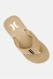 Men Slip On Brand Logo Slippers, Tan - 4