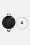 Non-Stick Aluminium Low Pot, Multicolor - 3
