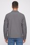 Men Brand Logo Long Sleeve Windbreaker Jacket, Dark Grey - 4