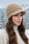 Women's Winter Cuffed Knitwear Knitted Patterned Hat Beanie - 4