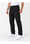 Men's Black Baggy Sweatpants Wide Leg Double Pockets Ribbed Street Style - 6