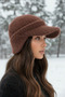 Women's Winter Soft Hat with Earflaps and Ear Muffs