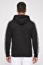 Men Sportswear Fit Full Zipper Long Sleeve Hoodies, Black - 4