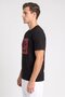Men Sportswear Fit Short Sleeve Outdoor T-Shirt, Black - 3