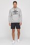 Men Sportswear Fit Brand Logo Outdoor Hoodie, Grey - 2