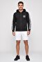 Men Sportswear Fit Full Zipper Long Sleeve Hoodies, Black - 2