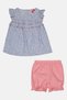 Toddlers Girl 2 Pieces Floral Print Dress And Shorts Set, Multicolor - 2