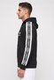 Men Sportswear Fit Full Zipper Long Sleeve Hoodies, Black - 3