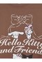 Özmarka New Season Brown Printed Girls' Sweatshirt - 4