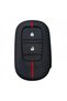 Honda Compatible Hr-V 2-Key Patterned Silicone Key Case Cover (Black Red) - 7