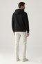 Men's 3 Thread Hooded Kangaroo Pocket Plain Basic Sweatshirt - 3