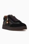 Women's Lace-Up Leopard Detailed Leather Shoes 26K D26Ka-365 Black Floter - 4