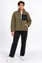 Women's Khaki Color Soft Welsoft Fleece Jacket with Zipper and 3 Pockets