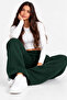 Unisex 3-Thread Ribbed Wide-Leg / Elastic Waist Sweatpants Jogger Pants - 4