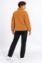 Women's Brick Color Soft Welsoft Fleece Jacket with Zipper and 3 Pockets - 4