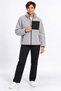 Women's Gray Color Soft Welsoft Fleece Jacket with Zipper and 3 Pockets - 8