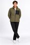 Women's Khaki Color Soft Welsoft Fleece Jacket with Zipper and 3 Pockets - 6