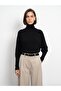 10902 Wool Blend Turtleneck Draped Sweater - 4
