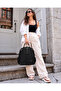 Women's Daily Stylish and Functional Multi-Compartment Backpack 377039Gny - 5