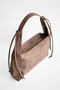 Contour Suede Shoulder Bag - 5