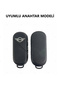 Patterned Silicone Key Case Cover for Mini Cooper Countryman One (Red) - 2