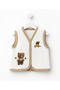 Cute Teddy Bear and Bee Printed Quilted Children's Vest - 2