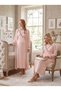 New Season Powdered Padded Nursing Features Full Length 100% Cotton Winter Long Sleeve Special Design Maternity Pajamas Nightgown Set - 5