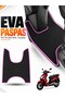 Arora Dazzle Compatible Eva Motorcycle Mat Scooter Foot Mat Motor-Specific Black-Fuchsia