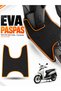 Arora Ar 50-11 Compatible Eva Motorcycle Mat Scooter Foot Mat Motor-Specific Black-Orange