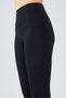 Push up High Waist Tights with Gathering Feature, Black, Winter Tights with Fleece Inside - 2