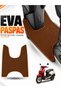 Sym Mi̇o Compatible Eva Motorcycle Mat Scooter Foot Mat Motor-Specific Brown
