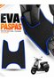 Rks Sponti̇ni̇ Compatible Eva Motorcycle Mat Scooter Foot Mat Motor-Specific Black-Blue