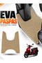 Kanuni̇ Mati̇ 125 Compatible Eva Motorcycle Mat Scooter Foot Mat Motor-Specific Beige