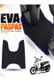 Arora Ar 50-11 Compatible Eva Motorcycle Mat Scooter Foot Mat Motor-Specific Black-Navy Blue