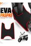 Honda Spacy 110 Compatible Eva Motorcycle Mat Scooter Foot Mat Motor-Specific Black-Red