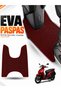 Kanuni̇ Mati̇ 125 Compatible Eva Motorcycle Mat Scooter Foot Mat Motor-Specific Claret Red