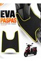 Rks Wild Cat 125 Compatible Eva Motorcycle Mat Scooter Foot Mat Motor-Specific Black-Yellow