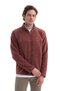 Men's Brown Jazz 56320 Polar Fleece Jacket Sweat Sweatshirt
