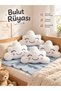 Cute Cloud Plush Decorative Pillow for Kids and Baby Rooms
