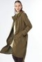 Shomizye Collar Double-Breasted Trench Coat Khaki