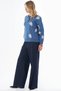 Polo Collar Knitwear Sweater Indigo - 3