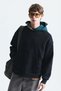 Boxy fit hooded sweatshirt