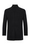 Men's Black Stand Collar Cashmere Coat - 6